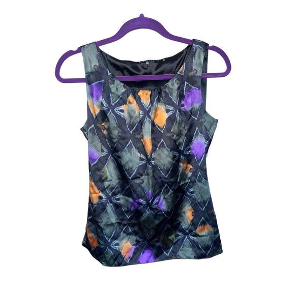 Ellie Tahari silk fully lined high neck sleeveless top XS - Picture 1 of 4